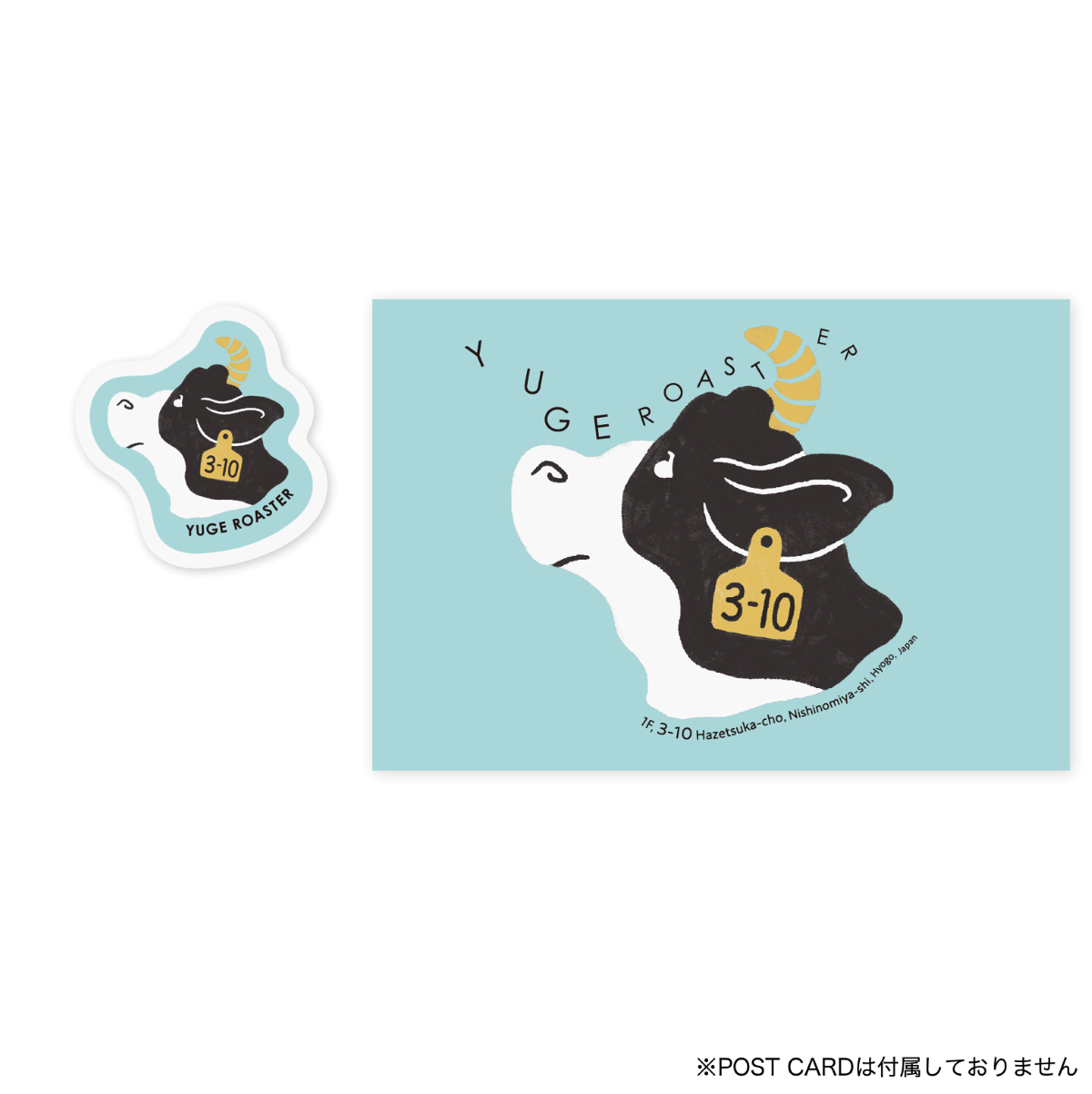 YUGE_IMUYAM UVステッカー COW