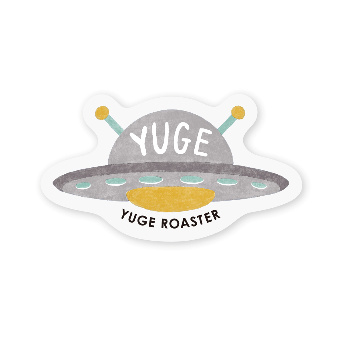 YUGE_IMUYAM UVステッカー UFO